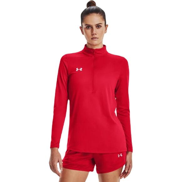NWT Under Armour Women's UA Tech Team ½ Zip in Red size Large - Picture 1 of 7